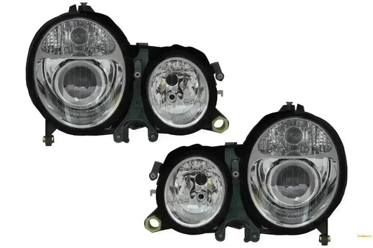 Scheinwerfer für Mercedes E-Klasse W210 1999-2002 Chrome Facelift Design CarPartsTuning