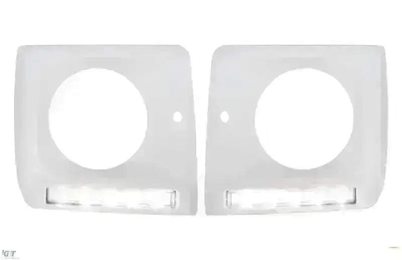 Scheinwerferabdeckungen LED DRL für Mercedes W463 89+ Blinker G65 Design CarPartsTuning