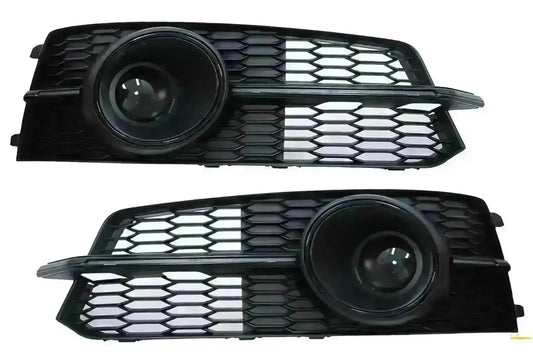 Stoßfänger Grill ACC Abdeckung Seitengitter für Audi A6 C7 4G S Line Facelift 15-18 CarPartsTuning