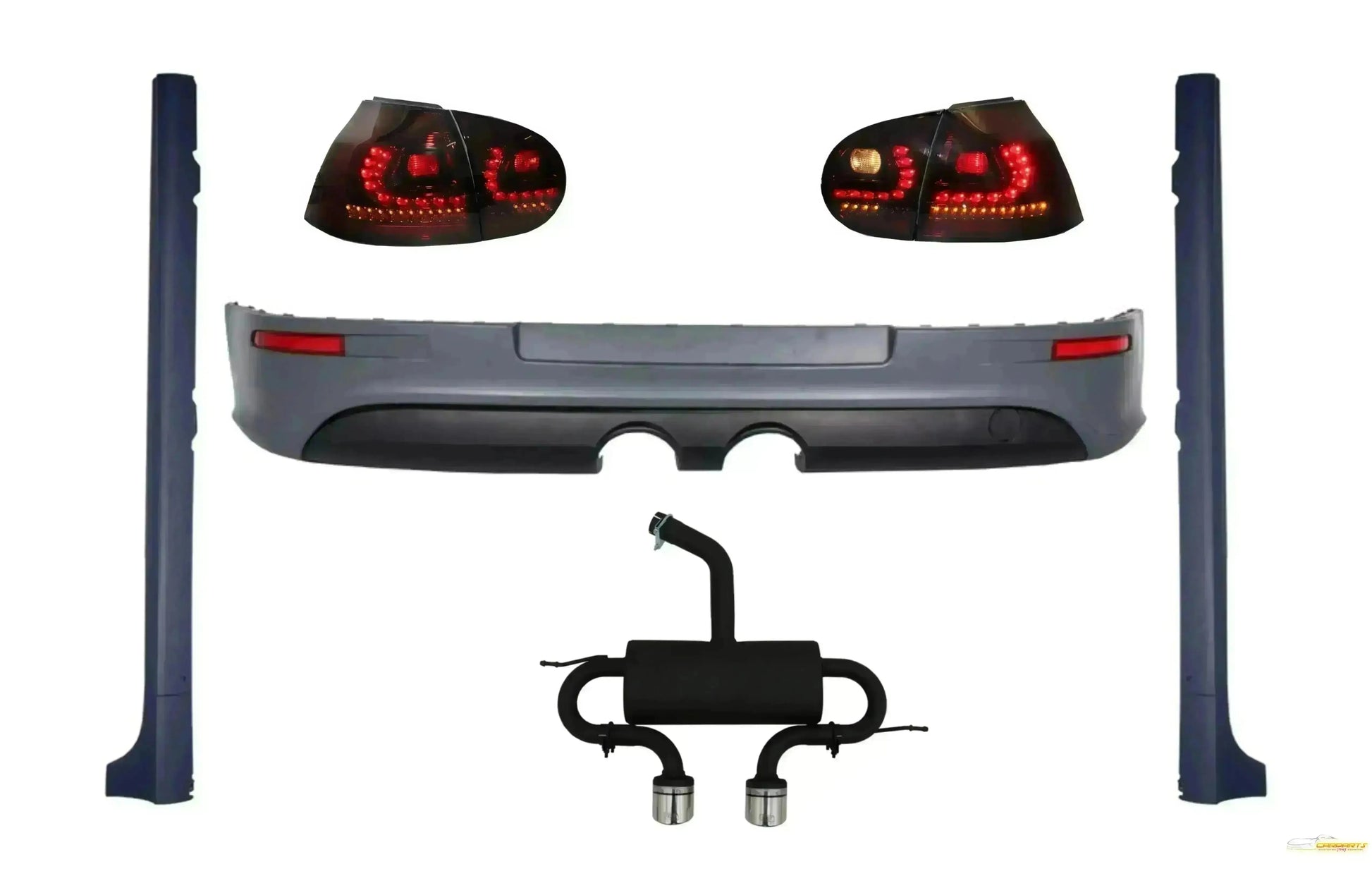 Stoßstange Auspuff für VW Golf V 03-08 Rückleuchten Dynamic Seitenschweller R32 CarPartsTuning