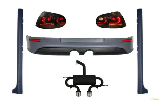 Stoßstange Auspuff für VW Golf V 03-08 Rückleuchten Dynamic Seitenschweller R32 CarPartsTuning