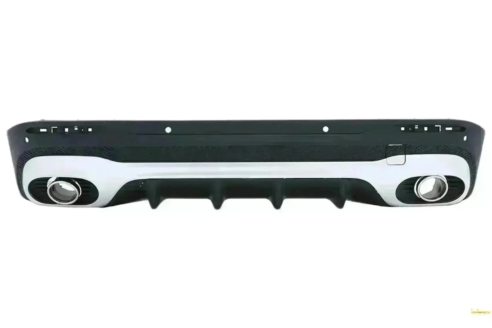 Stoßstange Diffusor Chrome Endrohre für Mercedes GLB X247 SUV 20+ GLB 35 Design CarPartsTuning