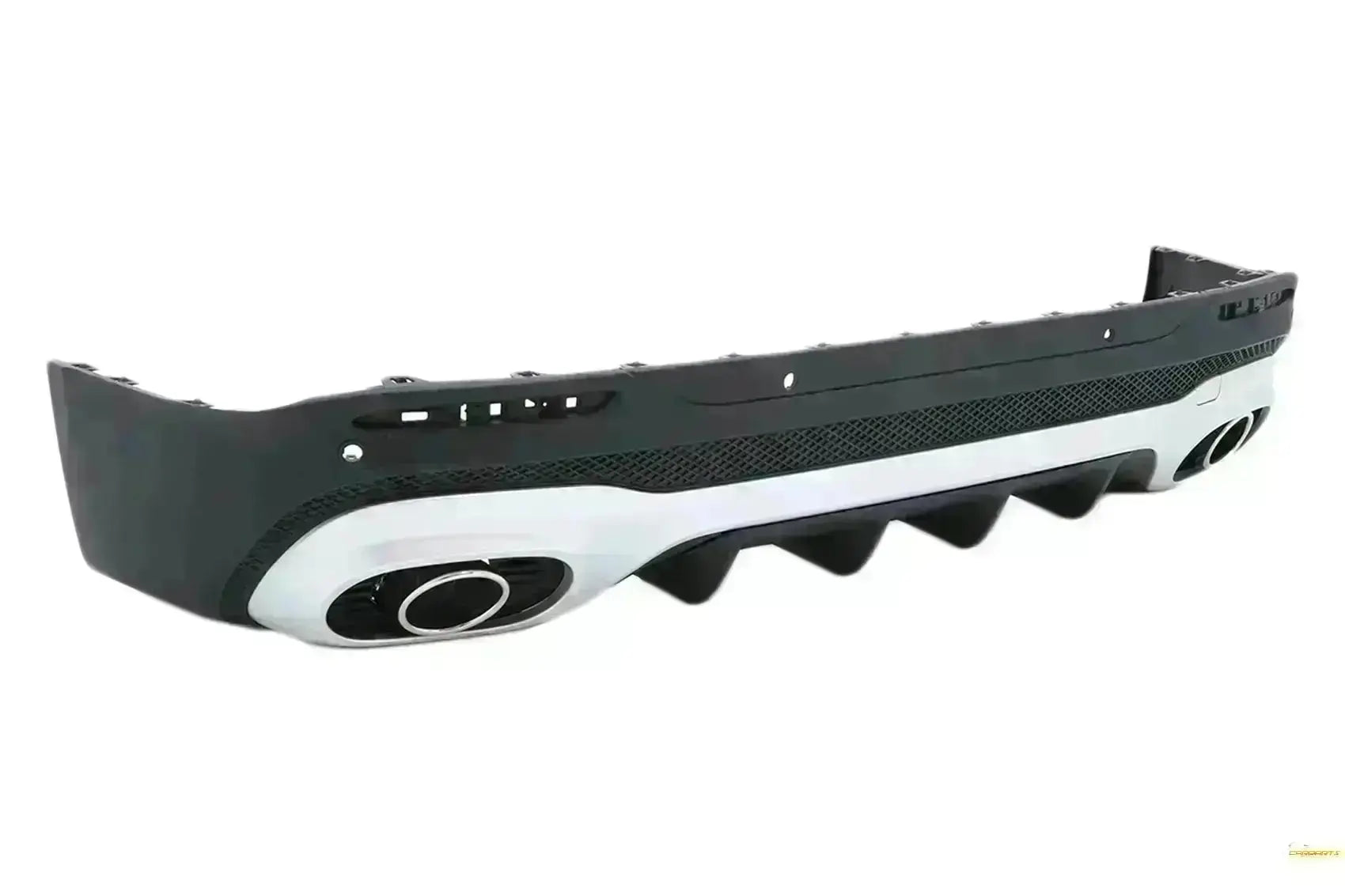 Stoßstange Diffusor Chrome Endrohre für Mercedes GLB X247 SUV 20+ GLB 35 Design CarPartsTuning