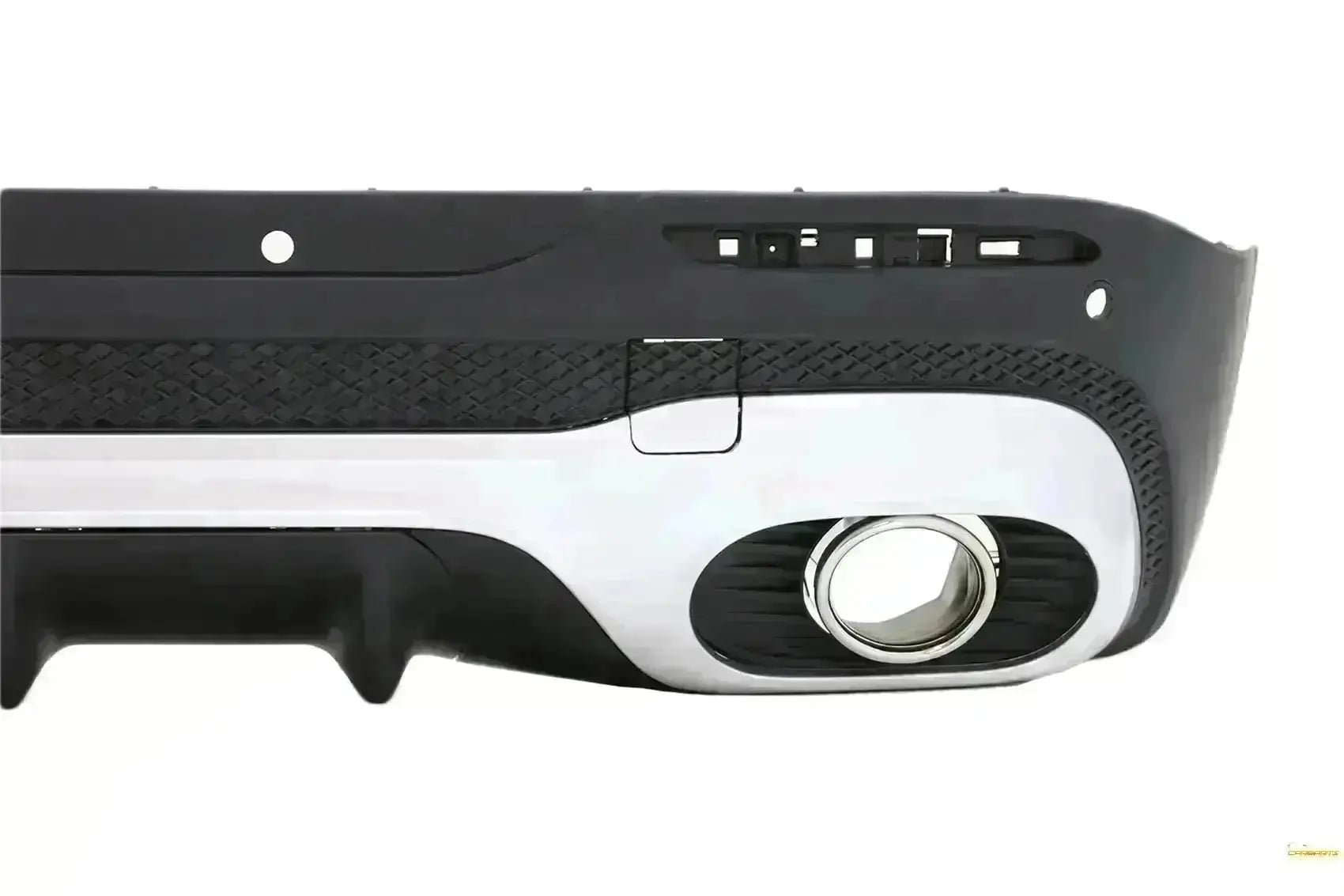 Stoßstange Diffusor Chrome Endrohre für Mercedes GLB X247 SUV 20+ GLB 35 Design CarPartsTuning