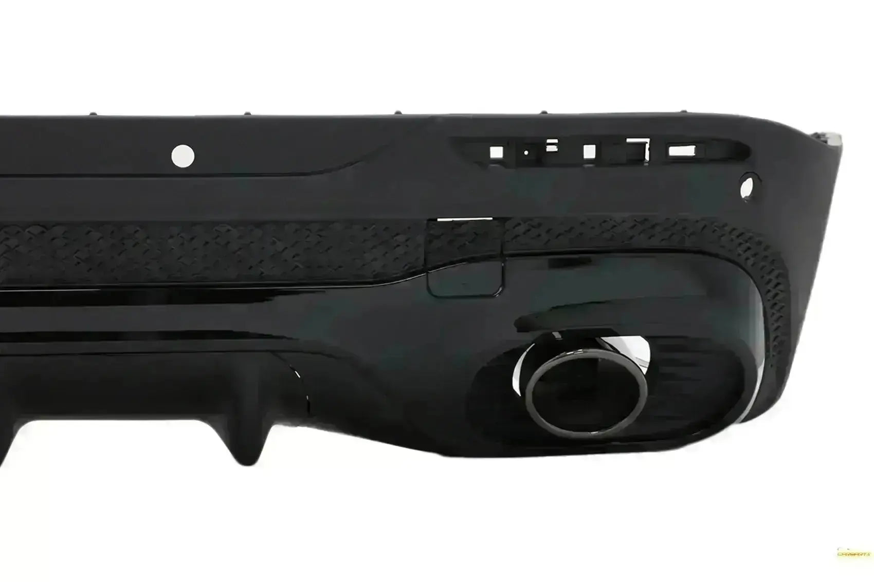 Stoßstange Diffusor Schwarz Endrohre für Mercedes GLB X247 SUV 20+ GLB 35 Design Night Package CarPartsTuning