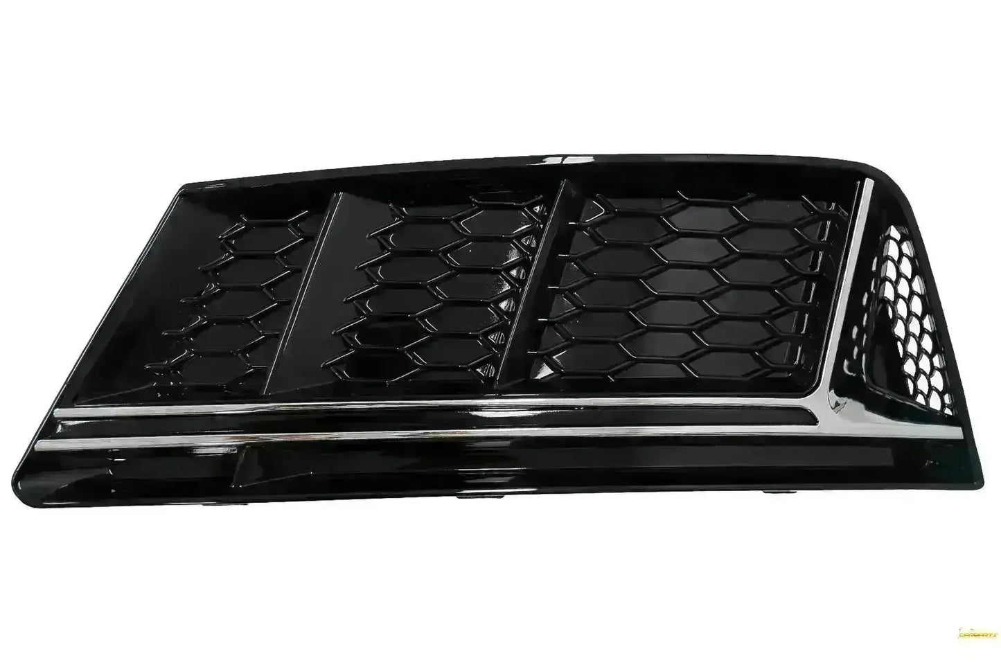 Stoßstange Untergitter Abdeckungen Seite für Audi A4 B9 16-18 RS4 Look Silber CarPartsTuning