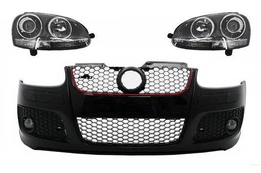 Stoßstange für VW Golf V 5 MK5 03-07 Kühlergrill Xenon Scheinwerfer GTI Look CarPartsTuning
