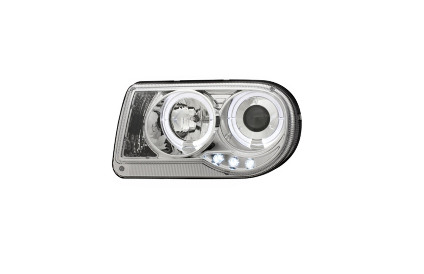 Scheinwerfer für CHRYSLER 300C 2004-2008 Zwei Halo-Felgen Chrom CarPartsTuning