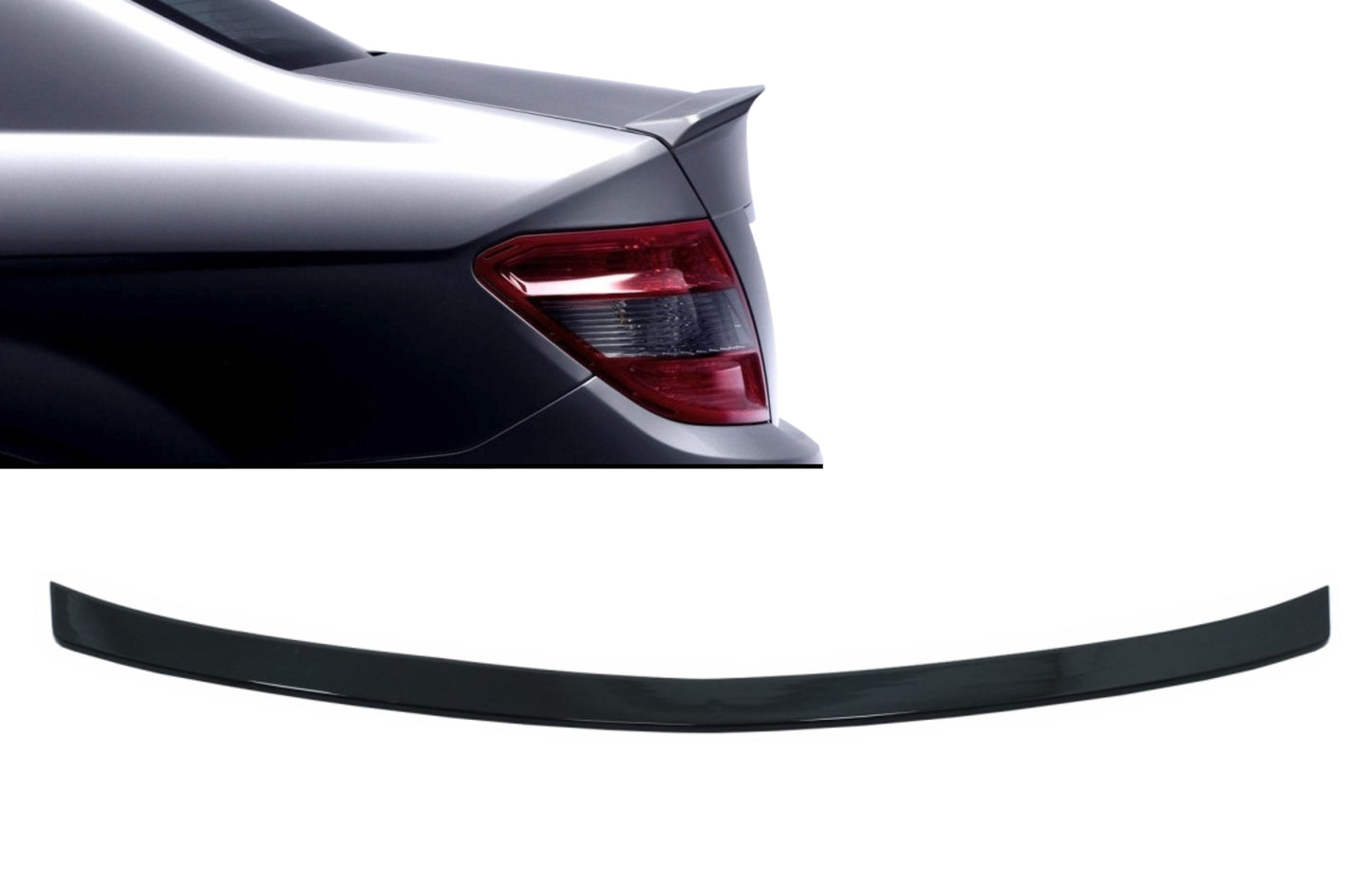 Heckspoiler Passend Für Mercedes C-Klasse W204 (2007-2014) Piano Black KITT
