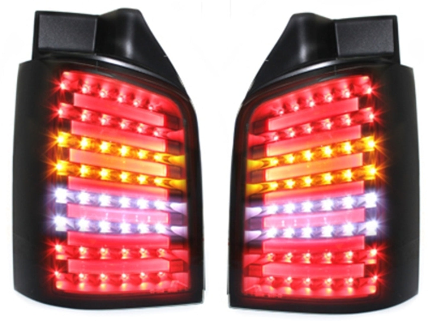 LED Rückleuchten passend für VW T5 04.2003-2009 Schwarz Rauch CarPartsTuning