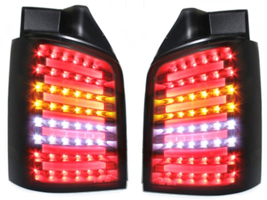 LED Rückleuchten passend für VW T5 04.2003-2009 Schwarz Rauch CarPartsTuning
