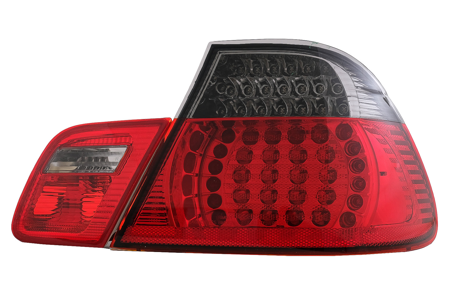 LED Rücklichter Rückleuchten für BMW 3er E46 Coupé 2D 98-03 Rot Schwarz CarPartsTuning