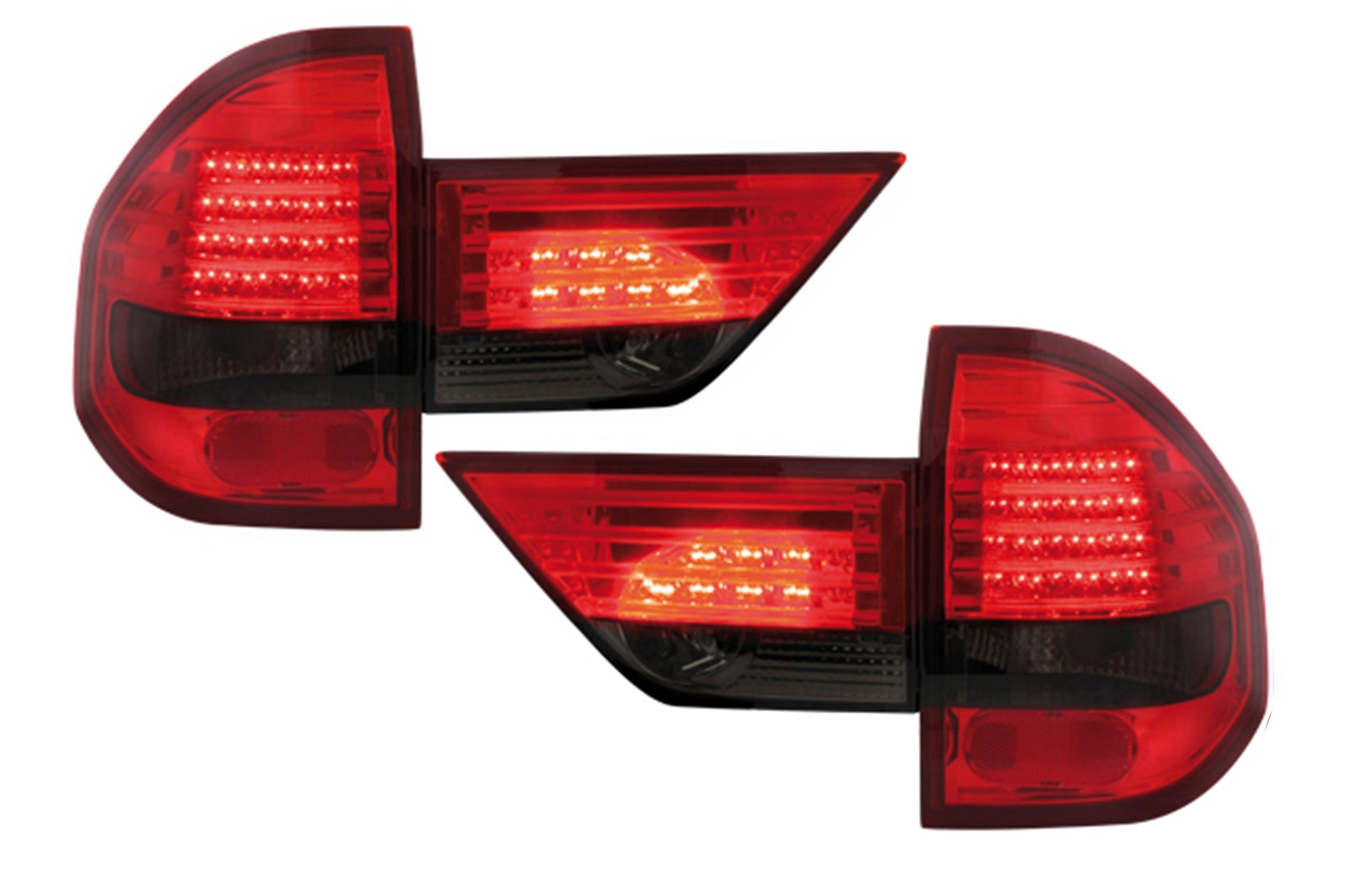 LED Rücklichter passend für BMW X3 E83 01.2004-2005 Roter Rauch CarPartsTuning