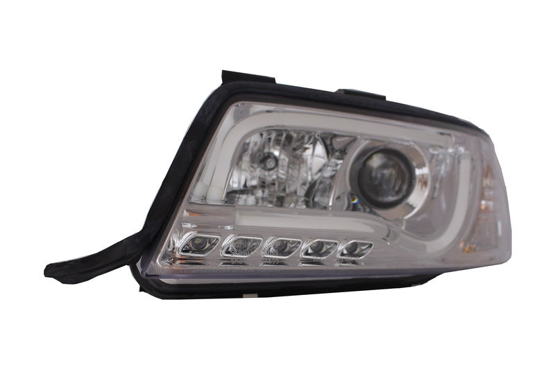 LED TFL Tagfahrlicht LightBar Scheinwerfer für AUDI A6 4B 1997-09.1999 Chrom - CarPartsTuning