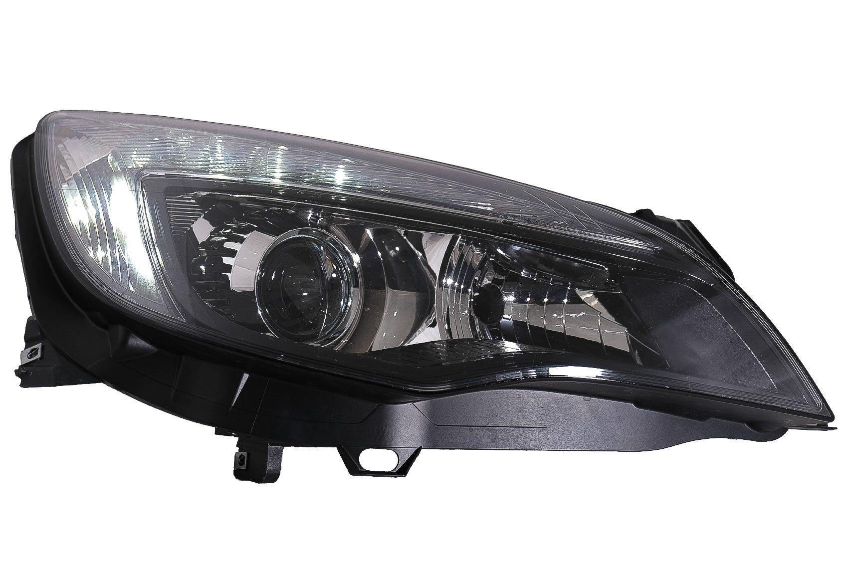 LED DRL Scheinwerfer für Opel Astra J 10-12 Schwarz Plug & Play Tagfahrlicht CarPartsTuning