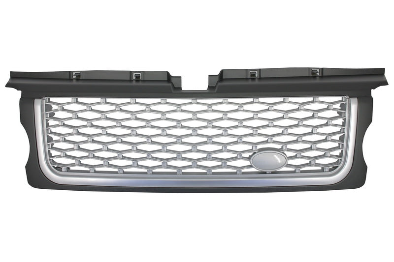 Kühlergrill Seitenschlitze für Sport 05-08 L320 Autobiography Look Silber Edition CarPartsTuning