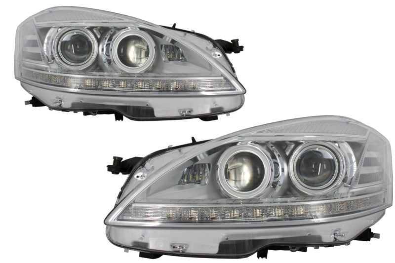 LED Scheinwerfer Passend Für Mercedes S-Klasse W221 (2005-2009) Facelift Look KITT Specials