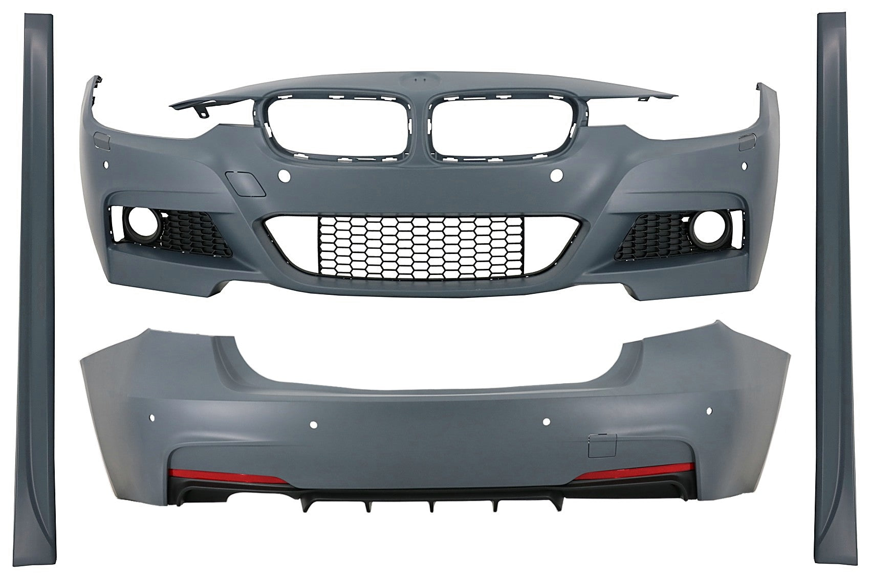 Body Kit für BMW 3er F30 11-19 M-Technik Design Stoßstange Seitenschweller CarPartsTuning