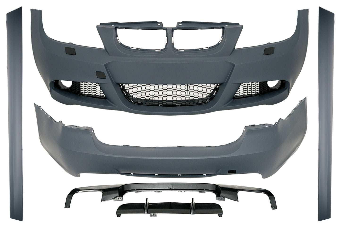 Bodykit für BMW 3er E90 2005-2008 M-Technik Design Stoßfänger Seitenschweller CarPartsTuning