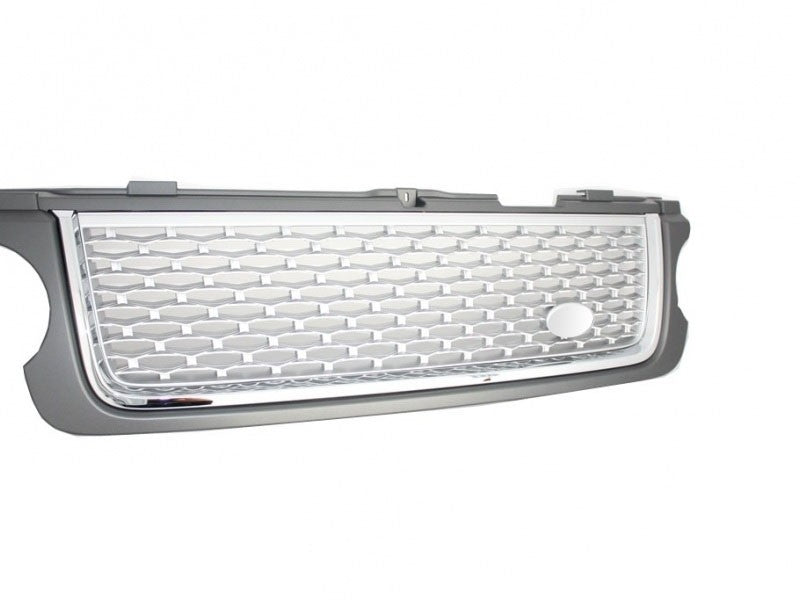 Kühlergrill passend für Land ROVER Range ROVER Vogue III (L322) (2010-2012) Grau Silber Autobiographie Supercharged Edition- CarPartsTuning