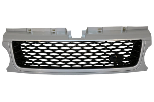 Kühlergrill Vents für Sport Facelift 09-13 L320 Autobiographie Look Silber CarPartsTuning