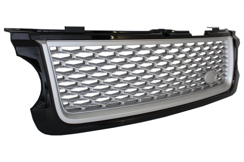 Frontgrill Und Seitliche Lüftungsschlitze Passend Für Land Rover Range Rover Vogue (L322) (2010-2012) Autobiography Look Black Edition KITT