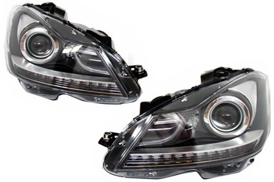 LED TFL Bi-Xenon Scheinwerfer für Mercedes C-Klasse W204 Facelift 11-14 CarPartsTuning