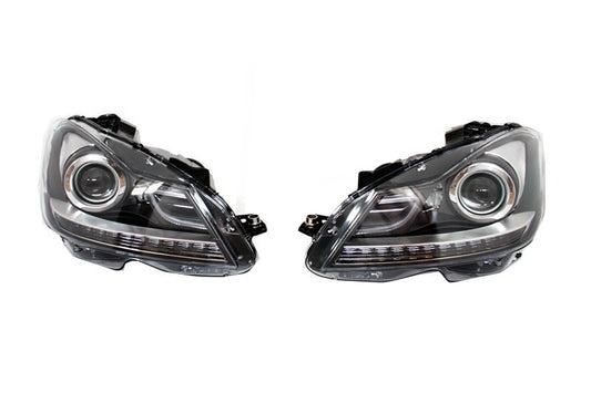 LED TFL Bi-Xenon Scheinwerfer für Mercedes C-Klasse W204 Facelift 11-14 CarPartsTuning