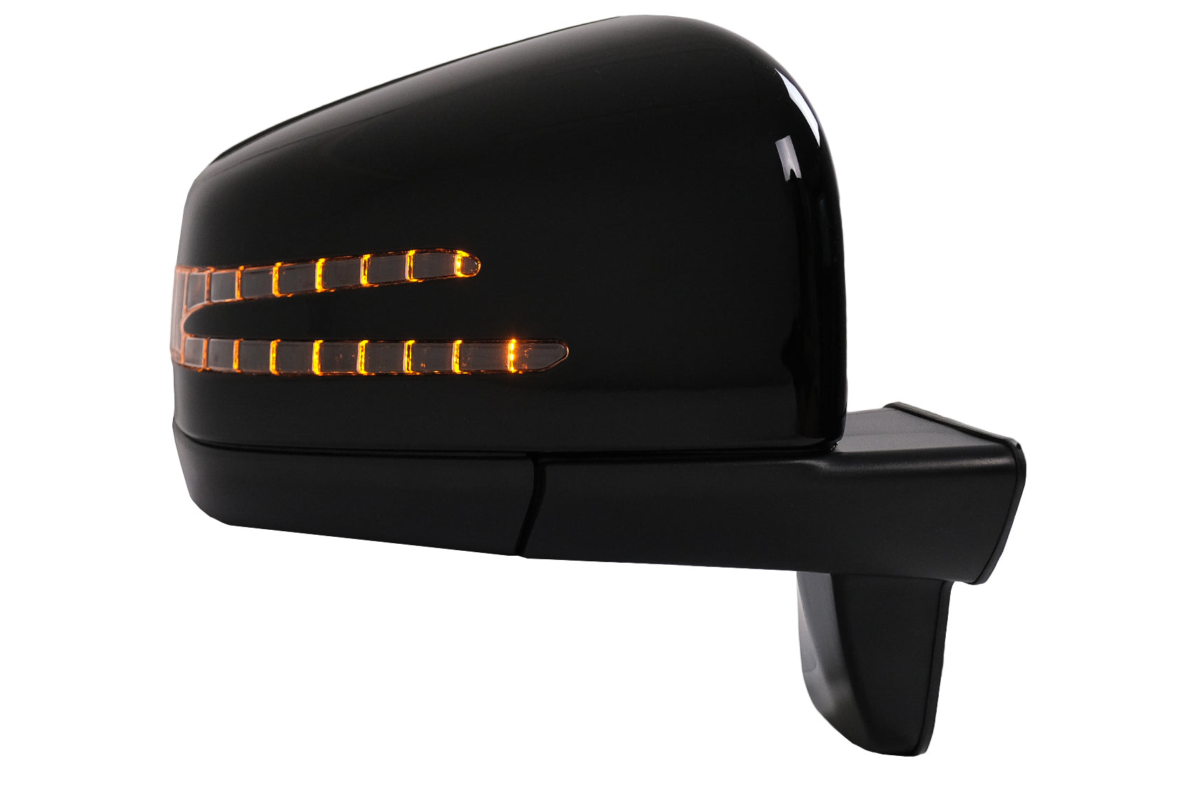 Komplette Spiegelbaugruppe für Mercedes G W463 89-18 LED SMD-Leuchten Schwarz CarPartsTuning