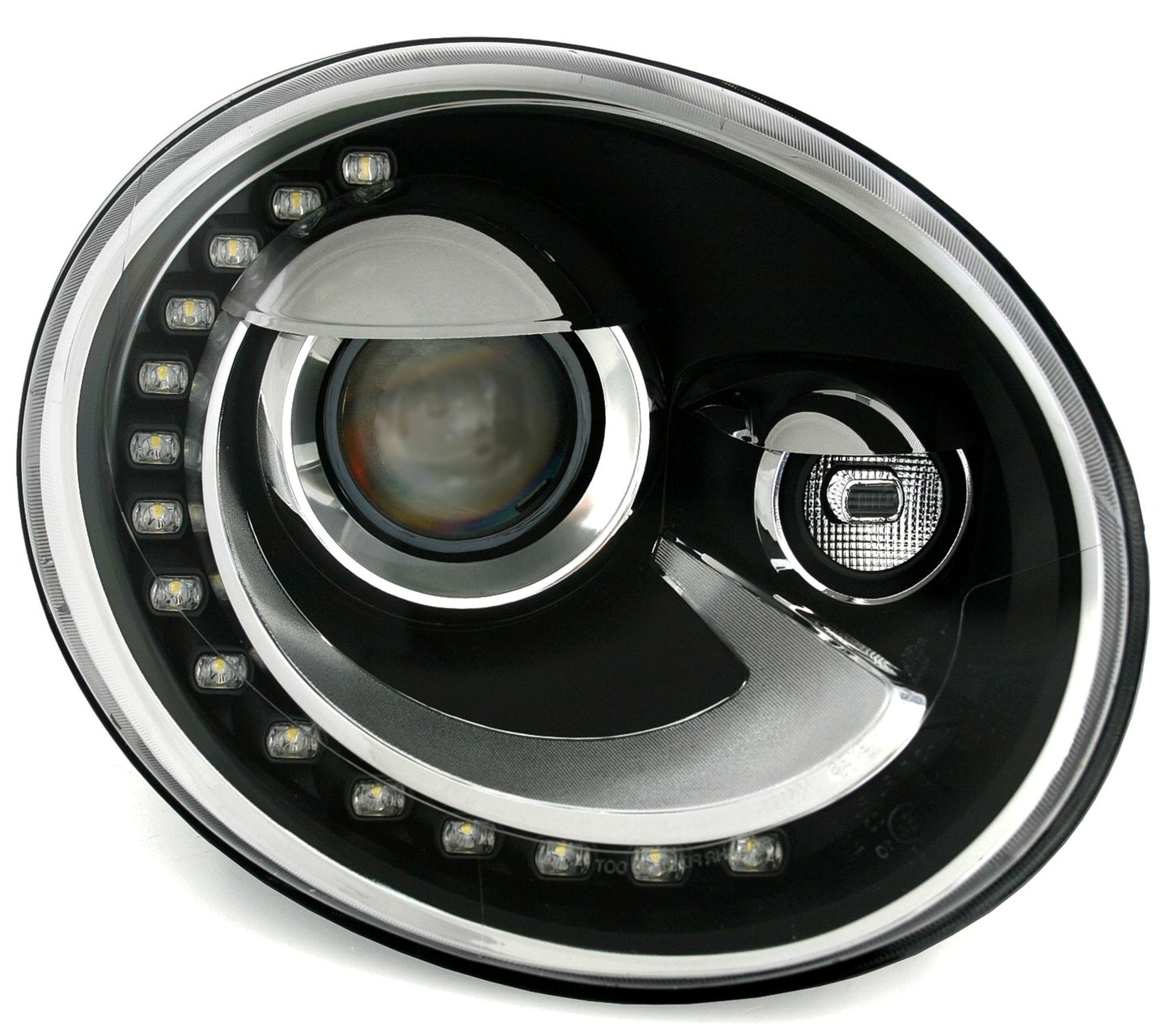 DECTANE Tagfahrlicht Scheinwerfer für VW Beetle 2013+ LED DRL Schwarz- CarPartsTuning