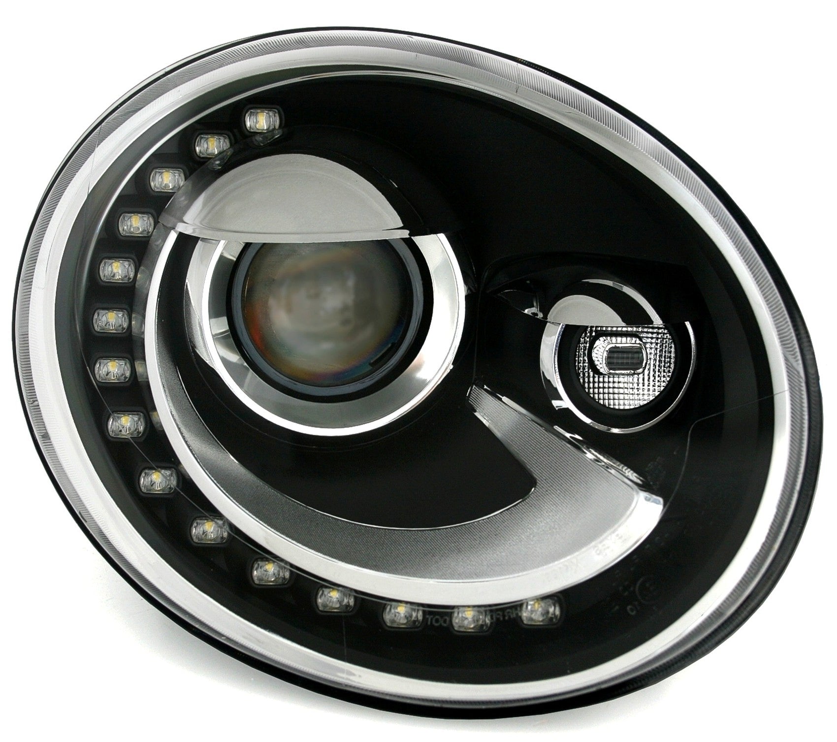 DECTANE Tagfahrlicht Scheinwerfer für VW Beetle 2013+ LED DRL Schwarz- CarPartsTuning