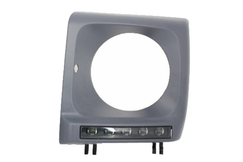Scheinwerferblenden Mit LED Tagfahrlicht Passend Für Mercedes G-Klasse W463 (1989-2012) G65 Design Schwarz KITT