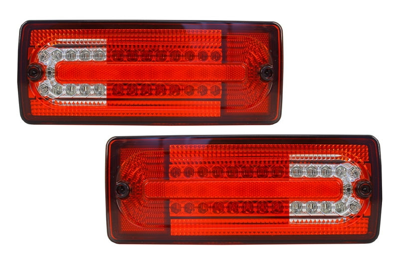 LED Rückleuchten für Mercedes G-Klasse W463 1989-2015 Rot klar CarPartsTuning