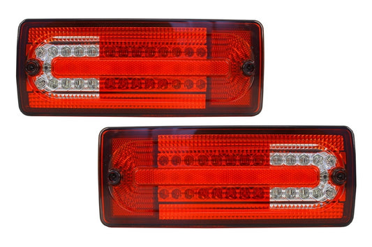 LED Rückleuchten für Mercedes G-Klasse W463 1989-2015 Rot klar CarPartsTuning