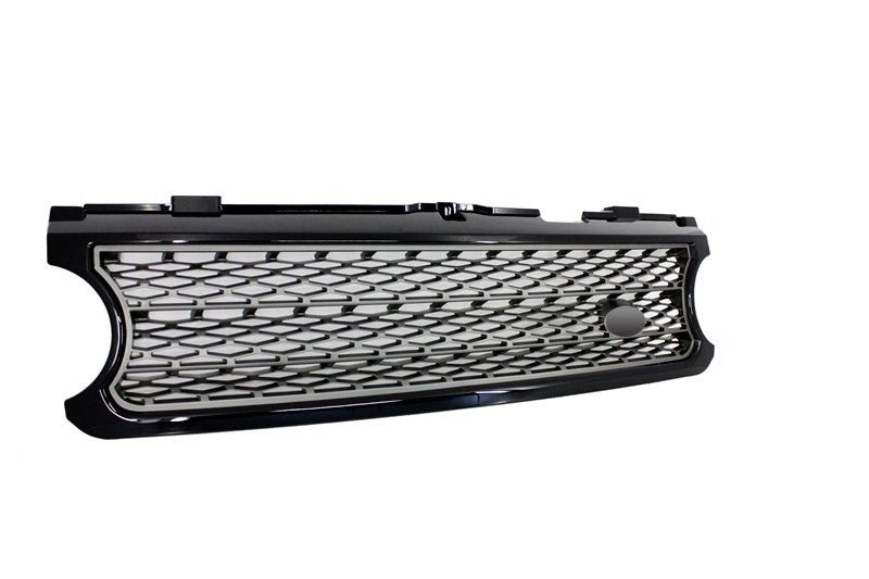 Mittelgitter Und Seitliche Lüftungsschlitze Passend Für Land Rover Range Rover Vogue III (L322) Schwarz Grau Autobiography Supercharged Edition KITT
