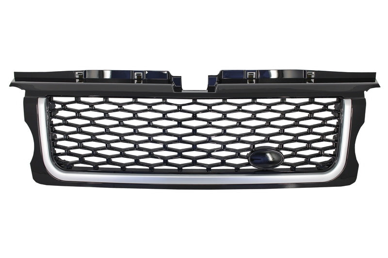 Mittelgrill Und Seitliche Lüftungsschlitze Passend Für Land Rover Range Rover Sport (2005-2008) L320 Autobiography Look All Black Edition KITT