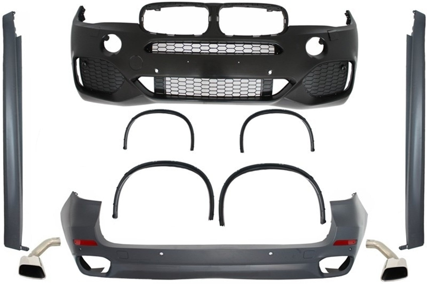 Bodykit für BMW X5 F15 2013-2018 X5 M Sport Look Seitenschweller Tipps CarPartsTuning