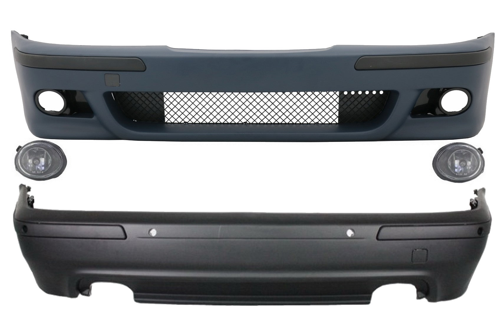 Body Kit für BMW E39 5er 95-03 M5 Design Nebelscheinwerfer Clear Chrome CarPartsTuning