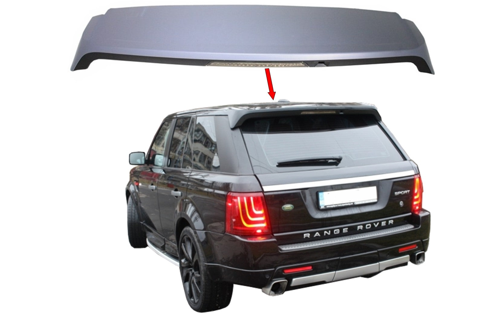 Dachspoiler Passend Für Land Range Rover Sport L320 (2005-2008) Autobiography Design KITT
