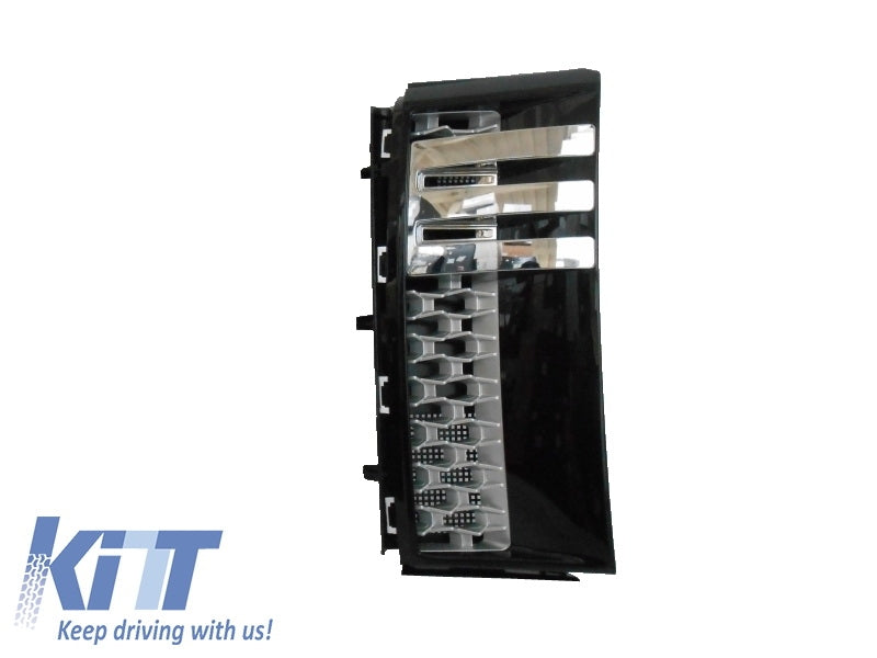 Mittelgitter Und Seitliche Lüftungsschlitze Passend Für Land Rover Range Rover Vogue III (L322) (2006-2009) All Black Autobiography Edition KITT