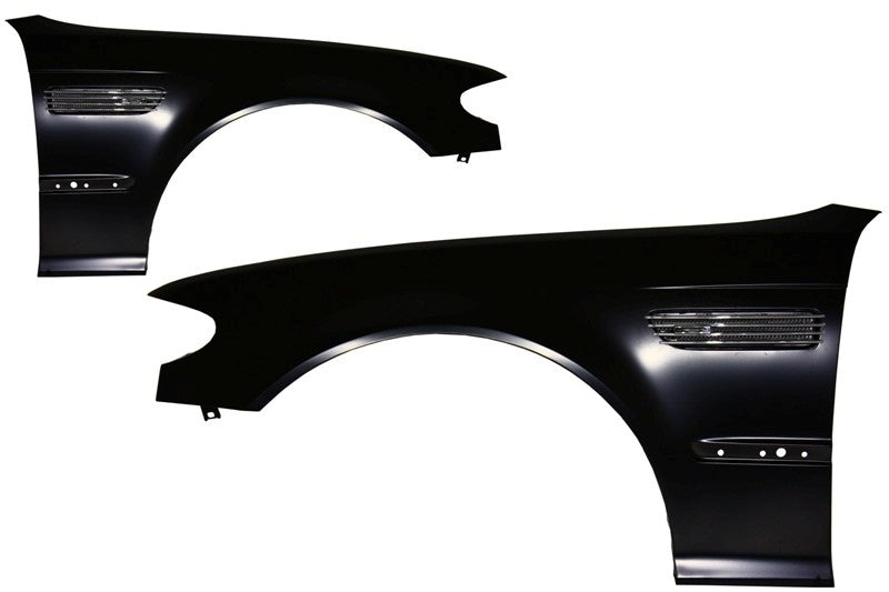 Kotflügel für BMW 3 E46 Lüftungsschlitze MOPF 01-04 M3 Look LED Blinker Touring CarPartsTuning