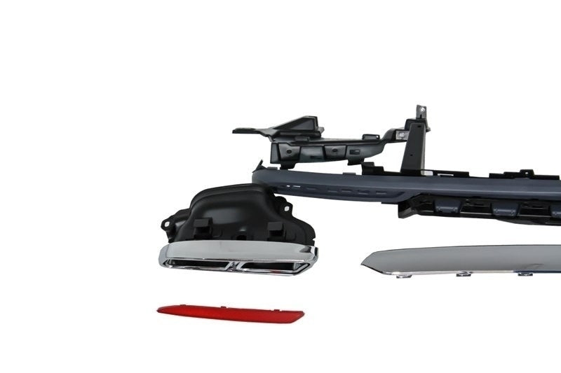 Stoßfïänger Diffusor für Mercedes S W222 2013+ Auspuff Schalldämpfer S65 Look CarPartsTuning