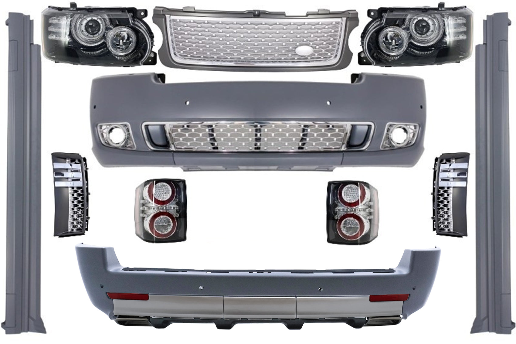 Konversion Autobiography Look Kit für Vogue L322 02-09 Nachrüsten auf Facelift 10+ CarPartsTuning