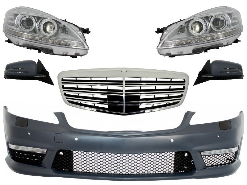 Facelift Retrofit Front Conversion für Mercedes W221 S-Klasse 05-09 S63 S65 Design Carpartstuning Austria