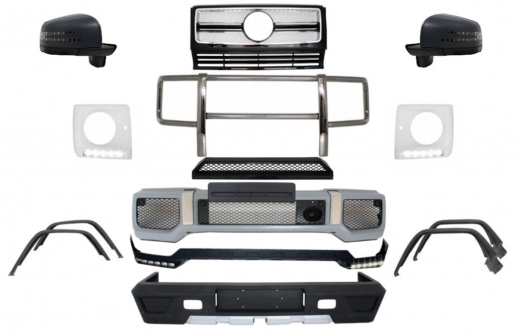 Body Kit Stoßstange für Mercedes G-Klasse W463 89-18 Spoiler BullBar G65 Design Carpartstuning Austria