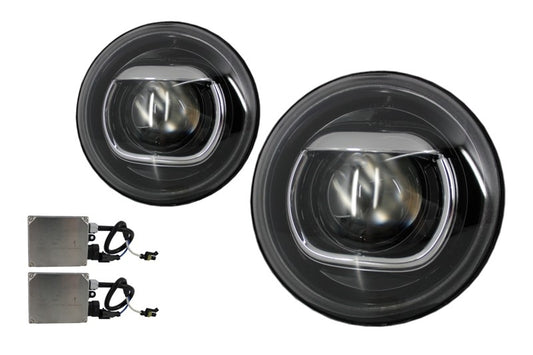 HID Bi-Xenon Scheinwerfer für JEEP Wrangler JK 2007-2017 Schwarz CarPartsTuning