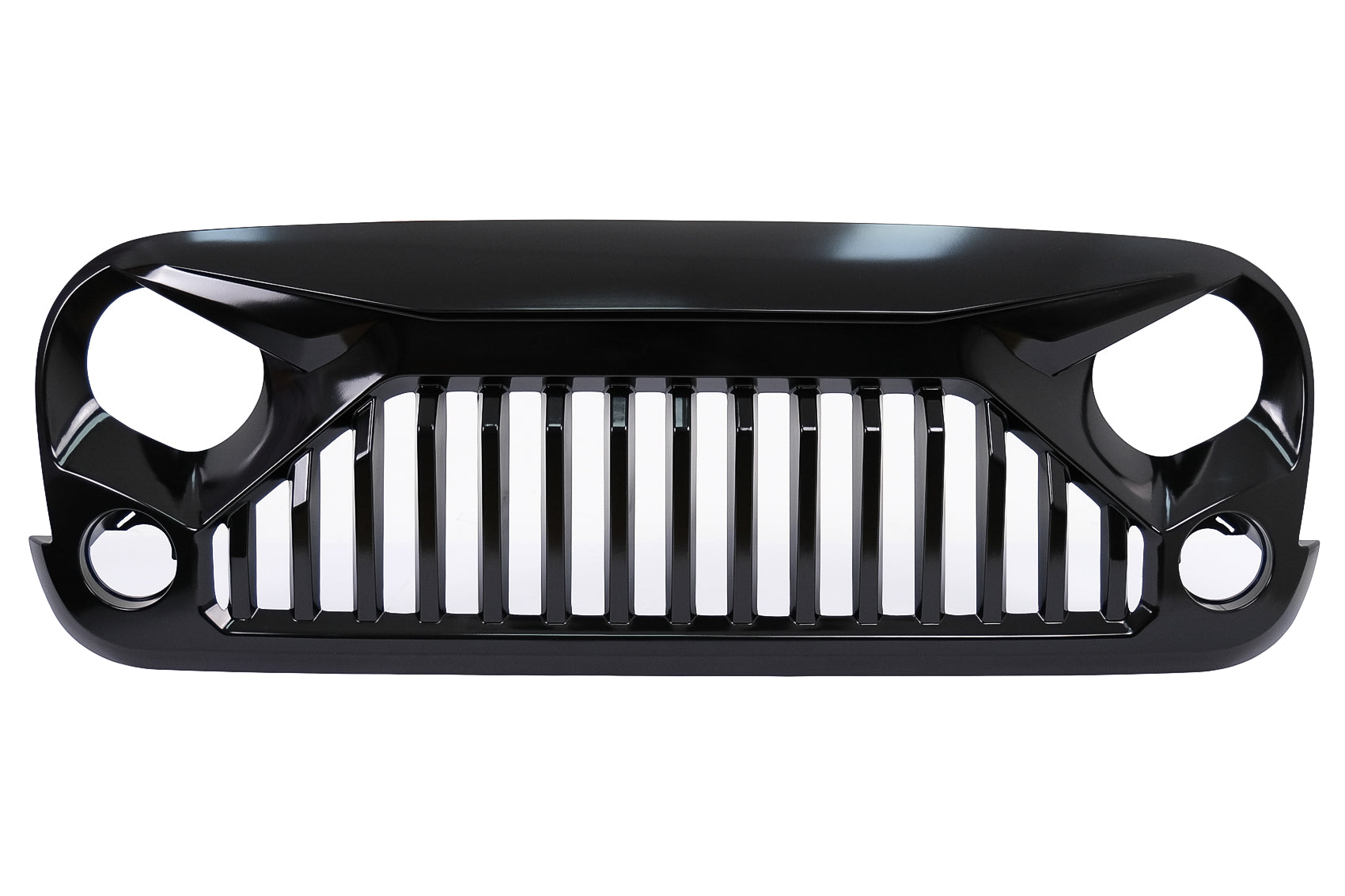 Kühlergrill für JEEP Wrangler Rubicon JK 2007–2017 Angry Vader Design Schwarz Grille Carpartstuning Austria