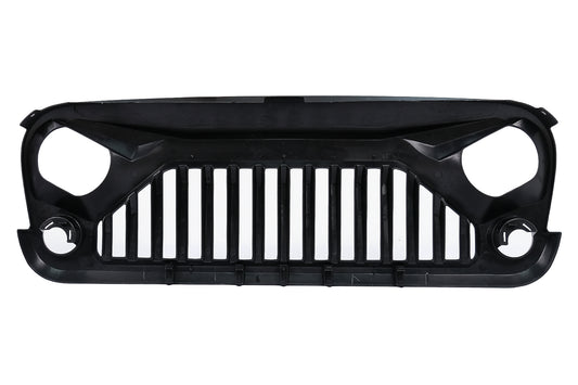 Kühlergrill für JEEP Wrangler Rubicon JK 2007–2017 Angry Vader Design Schwarz Grille Carpartstuning Austria