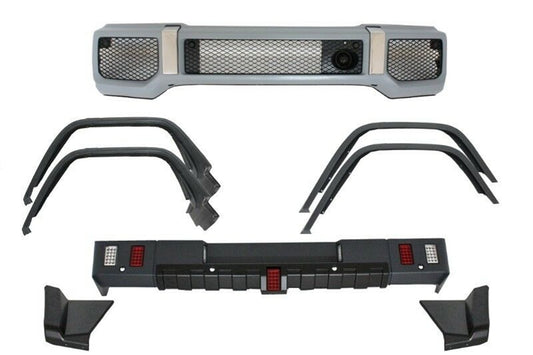 Kit für Mercedes G W463 1989-2013 G63 G65 Look mit Kotflügelverbreiterung Radkästen CarPartsTuning