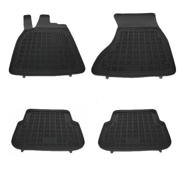 Bodenmatte Gummi Schwarz für AUDI A6 C7 4G Limo 11-18 AUDI A7 4G Sportback 10-17- CarPartsTuning